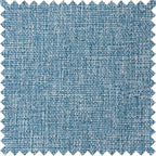 Macochico Pinch Pleated Blackout Curtains 102 Inches Long 100% Blackout Natural Linen Drapes for Bedroom Living Room Windows Farmhouse Burlap Curtains with Tieback 52”Wx102”L Blue 1 Panel