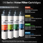 iSpring F5DS 1-Year Replacement Supply Filter Pack - Sediment, Composite, Carbon Block & Post Carbon Filters for DS4B & DS4S