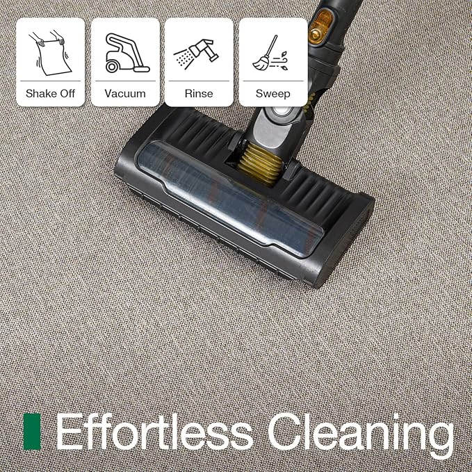 LUMI Ultra Thin Door Mat for Entryway,36"x56" Low Profile Non Slip Rubber Backing Indoor Doormat, Easy Clean Welcome Entrance Mat for Inside House, Patio, Beige