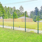 ARIFARO Sturdy Duty Metal Fence Posts 7 Feet assemblable,Pack of 10, No Digging Garden U Post for Wire Fencing Steel Poles for Yard, Outdoor