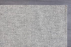 CAMILSON Easy Jute Rug 8x10, Indoor Outdoor Grey Color Area Rugs for Living Room Farmhouse Patio and Kitchen Rug, Solid Boho Woven Design, Easy-Cleaning, Washable Outside Carpet Alfombras (8 x 10)