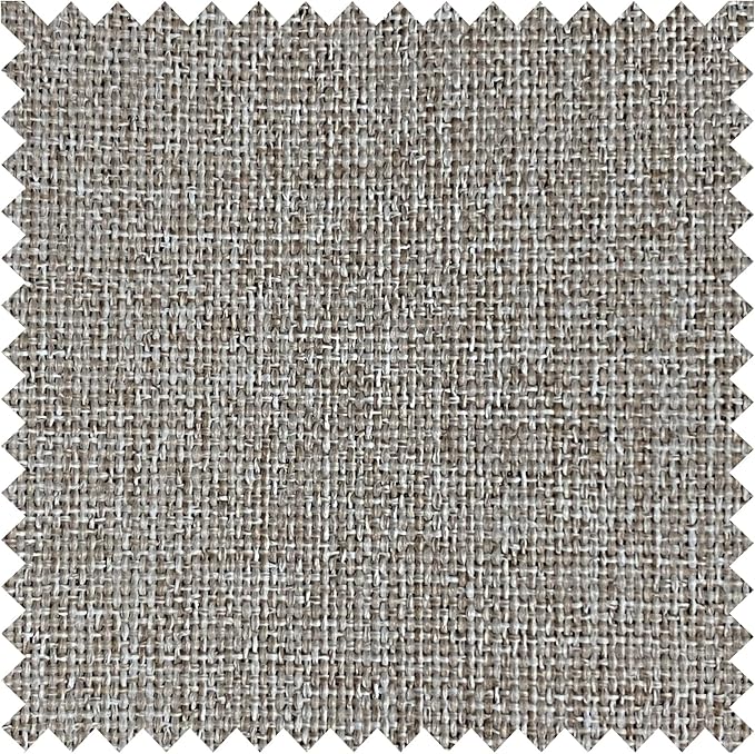Macochico Pinch Pleated Full Blackout Curtains for Bedroom Living Room Light Khaki Linen Curtains Thermal Insulated and Noise Reducing Window Panels with Tieback Shabby Chic Decor 84”Wx84”L 1 Panel
