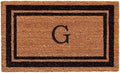 Calloway Mills 152963672G Black Border 36" x 72" Monogram Doormat Letter (G)