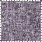 Macochico Pinch Pleated Blackout Linen Curtains 96 Inches Long 100% Light Blocking Burlap Curtains for Bedroom Living Room Thermal Window Panels with Tieback 72”Wx96”L Violet 1 Panel