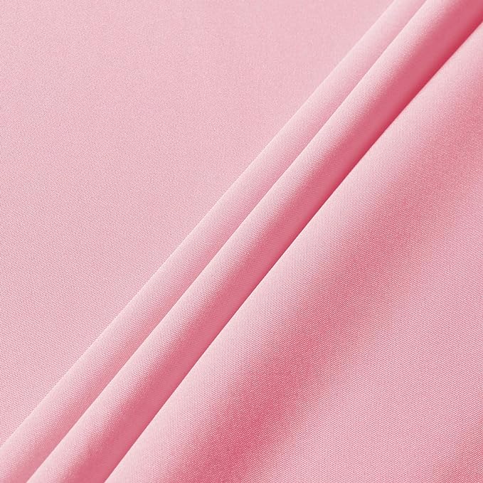 sancua Rectangle Tablecloth - 60 x 120 Inch - Stain and Wrinkle Resistant Washable Polyester Table Cloth, Decorative Fabric Table Cover for Dining Tables, Buffet Parties and Camping, Pink