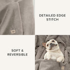 UGG Whitecap Plush Throw Blanket Fleece Lightweight Soft Throw for Couch or Bed Luxury Home Decor for Living Room Washable Hypoallergenic Blankets for Dorm Decor, 50-inch x 70-inch, Light Grey Seal