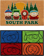 Gertmenian Coir Doormat - 2x3 Welcome Mat (2-Pack), Ideal for High Traffic Areas in Front Door, Garage, Entryway - South Park Gang/South Park Blocks, 80010