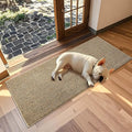 JSEI Dirt Trapper Door Mat 24"x60" Non-Slip Washable Entrance Mat, Dog Doormats, Absorbent & Fade-Resistant Floor Mats, Low Profile Welcome Mats for Entryway, Front Door, and Inside Entrance, Beige