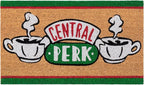 Gertmenian Friends Coir Doormat - 2x3 Welcome Mat (2-Pack), Ideal for High Traffic Areas in Front Door, Garage, Entryway - Paramount Central Perk/Welcome, 80028