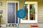 Gertmenian Peanuts Snoopy Coir Doormat - 2x3 Welcome Mat (2-Pack), Ideal for High Traffic Areas in Front Door, Garage, Entryway - House/Peanut Patch, 80003