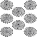 8 Pcs Spider Web Placemats - 15" Heat Insulation Table Mats - Hollow Out Spiderweb Coasters for Dining Table Halloween Decoration (Black)
