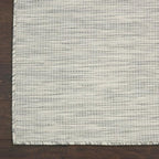 Nourison Home Positano 9' x 12' Light Grey Modern Indoor/Outdoor Rug Polypropylene
