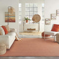 Nourison Positano Indoor/Outdoor Terracotta 2'2" x 12' Area Rug, Easy Cleaning, Non Shedding, Bed Room, Living Room, Dining Room, Backyard, Deck, Patio (2x12)