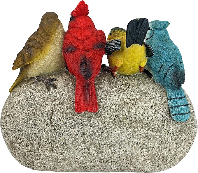 Design Toscano Birdy Welcome Garden Stone Statue: Medium