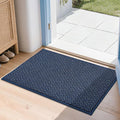COSY HOMEER-Door-Mat 20" x 32" Non Slip Absorbent Entryway Rugs Dirt Trapper Doormats Washable Entrance Mats Low Pile Welcome Floor Mat for Front Back Door and Entry Mats,Navy Blue
