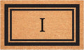 Calloway Mills 152962448 Black Border 24" x 48" Monogram Doormat (Letter I)