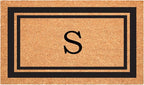 Calloway Mills 152963048S Black Border 30" x 48" Monogram Doormat Letter (S)
