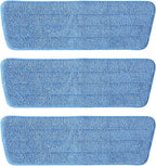 3 Pack Microfiber Mop Pads, Mop Replacement Pads Refills Floor Spray Mop Pads Wet Moping Pads Refill Reusable Pads Suitable for All Spray Mops Cleaning