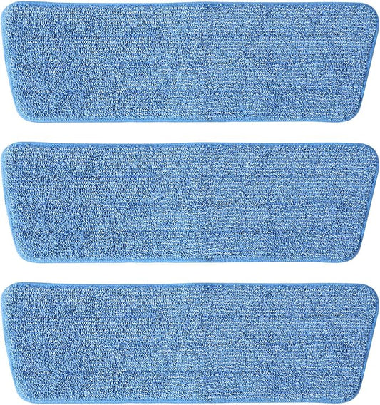 3 Pack Microfiber Mop Pads, Mop Replacement Pads Refills Floor Spray Mop Pads Wet Moping Pads Refill Reusable Pads Suitable for All Spray Mops Cleaning