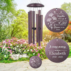 ASTARIN Engraving Wind Chimes for Loss of Loved One, Personalized Wind Chimes Memorial, Bereavement Gifts for Loss of Mother, Windchimes in Memory of a Loved One, Outside Windchime(Produced in USA)
