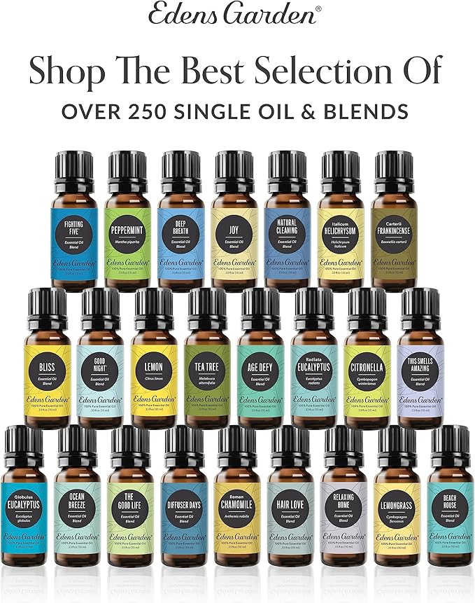 Edens Garden Stress Relief Essential Oil Blend- 100% Pure Premium Grade, Undiluted, Natural, Therapeutic, Aromatherapy, The Best for Diffusing, Skin, Candle, Humidifiers 10 ml (.33 fl oz)