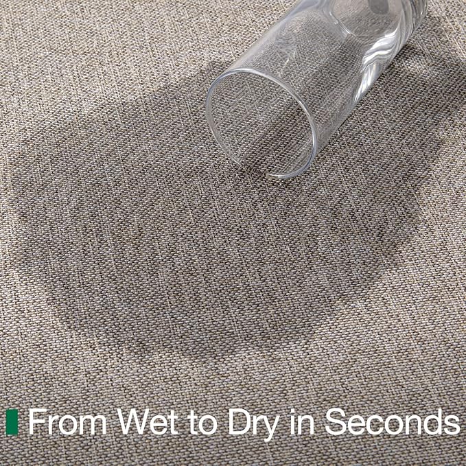 LUMI Ultra Thin Door Mat for Entryway,48"x72" Low Profile Non Slip Rubber Backing Indoor Doormat, Easy Clean Welcome Entrance Mat for Inside House, Patio, Beige