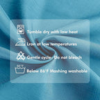 HolidayIdeas 4 Panels Linen Outdoor Curtains for Patio Waterproof Teal Gazebo Privacy Curtains 110" Wide x 95" Long-Indoor/Outdoor Wide Curtains Weatherproof for Pergola, Porch, Backyard, Deck