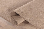 CAMILSON Easy Jute Rug 5x7, Indoor Outdoor Natural Color Fiber Area Rugs for Living Room Patio and Kitchen Rug, Solid Boho Woven Design, Easy-Cleaning, Washable Outside Carpet Alfombras (5 x 7)