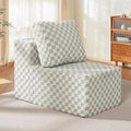 Single Sofa 1 Seat Couch with Deep Seat Memory Foam Cloud Chair with Pillows Large Sofa with L Shape for Living Room Bedroom (Plush GREYOLIVE, Single)