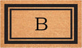 Calloway Mills 152963048B Black Border 30" x 48" Monogram Doormat Letter (B)