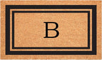 Calloway Mills 152963048B Black Border 30" x 48" Monogram Doormat Letter (B)