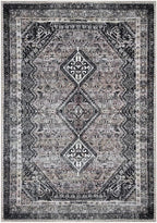 Keen Home Design 6x9 Rug - Machine Washable Area Rug with Non-Slip Backing, Ideal for Living Room, Dining Room, Bedroom - Vintage, Easy Clean, Durable, Low Pile Rug - (6' x 9')