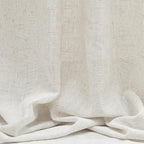 MYSKY HOME Linen Curtains for Sliding Glass Door, Back Tab Semi Sheer Curtain Panels Extra Long Floor Length Drapes Linen Texture Soft Touch Country Curtains, 50x102 Inch, Linen, Set of 2