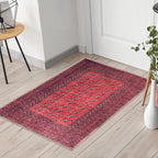 Keen Home Design 2x3 Rug - Machine Washable Entry Rug with Non-Slip Backing, Ideal for Enteryway, Kitchen, Bathroom, Laundry Room - Vintage, Easy Clean, Durable, Low Pile Rug - (2' x 3')