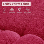 Bean Bag Chair, Oversized Bean Bag Chair for Living Room, Fireside Chair for Adults with Memory Foam Filled, Big Accent Lounge Floor Sofa for Reading, Relax, No Assembly Required. (Burgundy 3-Seater)