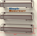Simple Houseware Wall Mounted Spice Rack Shelves Organizer, Bronze, 3-Pack