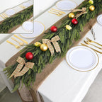 Christmas Decorations – 6FT Artificial Norfolk Pine Greenery Garland, Real Touch Christmas Garland for Mantel, Staircase, Fireplace, Front Door, Indoor & Outdoor Holiday Decor (1, 6FT)