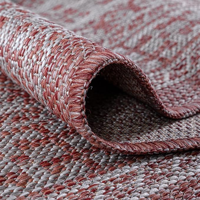 Keen Home Design Terrace Outdoor Area Rug - 5x8 Washable Indoor/Outdoor Rug for Patio, Kitchen, Balcony, Beach, Garden, Deck and Porch, Size: 5'3"x7'7"