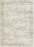 Washable Area Rugs for Living Room -10x12 Neutral Vintage Distressed Floral Farmhouse Boho Large Soft Floor Rug Indoor Non Slip Carpet for Living Room Bedroom Dining Room Office - Beige