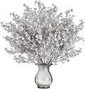 Sggvecsy 15 Pcs Babys Breath Artificial Flowers Gypsophila Bouquets Bulk Real Touch Fake Silk Flowers for Home DIY Floral Arrangement Table Centerpiece Fall Thanksgiving Autumn Decoration (Grey)