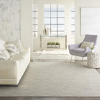 Nourison Positano Indoor/Outdoor Light Grey 10' x 14' Area Rug, Easy Cleaning, Non Shedding, Bed Room, Living Room, Dining Room, Backyard, Deck, Patio (10x14)