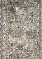 Keen Home Design 10x14 Rug - Machine Washable Area Rug with Non-Slip Backing, Ideal for Living Room, Dining Room, Bedroom - Vintage, Easy Clean, Durable, Low Pile Rug - (9'7" x 14')