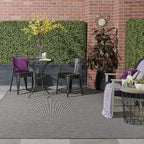 Nourison Home Positano 8' Runner Charcoal Fabric Modern Area Rug (8' Runner)
