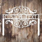 Personalized Metal Garden Sign with Stake, Custom Garden Decor for Outdoor, Custom Family Name Sign, Patio Decorations, Lawn Art, Farmhouse Decorative, Welcome Garden Sign, Housewarming Gift