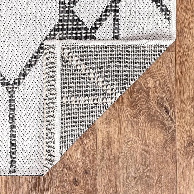 Keen Home Design Terrace Outdoor Round Rug - 8ft Round Washable Indoor/Outdoor Rug for Patio, Kitchen, Balcony, Beach, Garden, Deck and Porch, Size: 7'7" Round