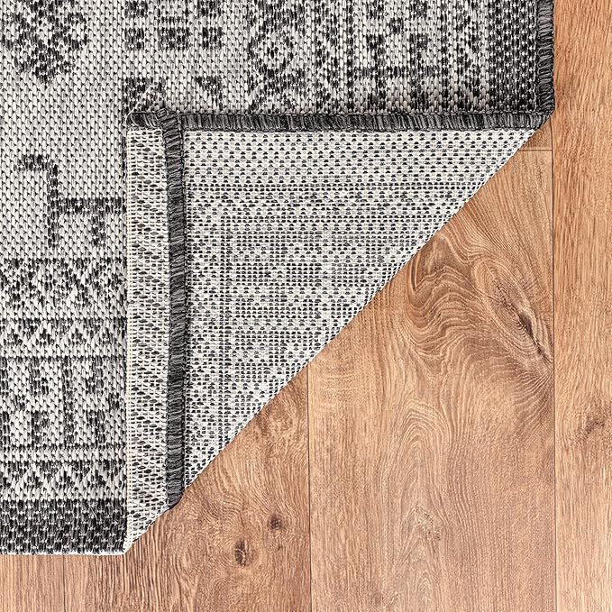 Keen Home Design Terrace Outdoor Area Rug - 6x9 Washable Indoor/Outdoor Rug for Patio, Kitchen, Balcony, Beach, Garden, Deck and Porch, Size: 6'x8'10"