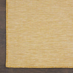 Nourison Positano Indoor/Outdoor Yellow 2'2" x 12' Area Rug, Easy Cleaning, Non Shedding, Bed Room, Living Room, Dining Room, Backyard, Deck, Patio (2x12)