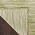 Nourison Home Positano Indoor/Outdoor Green 5' x 7' Area Rug, Easy Cleaning, Non Shedding, Bed Room, Living Room, Dining Room, Backyard, Deck, Patio (5x7)