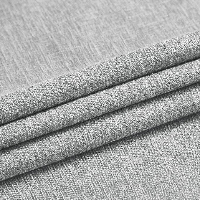 Vision Home Silver Gray Pinch Pleated Full Blackout Curtains Room Darkening Window Curtains 63 inch for Living Room Bedroom Thermal Insulated Pinch Pleat Drapes with Hooks Back Tab 2 Panel 40" Wx63 L