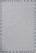 Loloi Amber Lewis Topanga Collection TOP-07 Silver/Blue 9'-2" x 12'-0" Indoor/Outdoor Area Rug